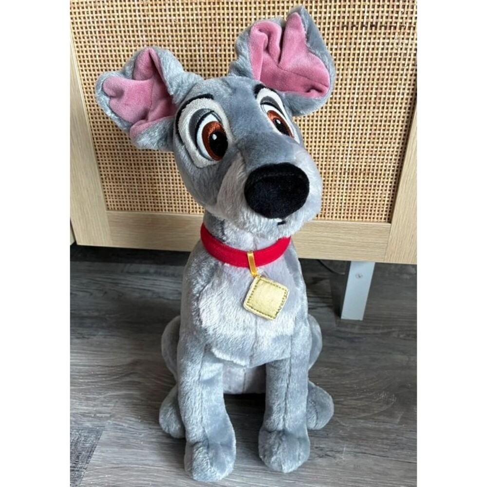 Disney Lady and the Tramp Tramp Plush Gray Dog